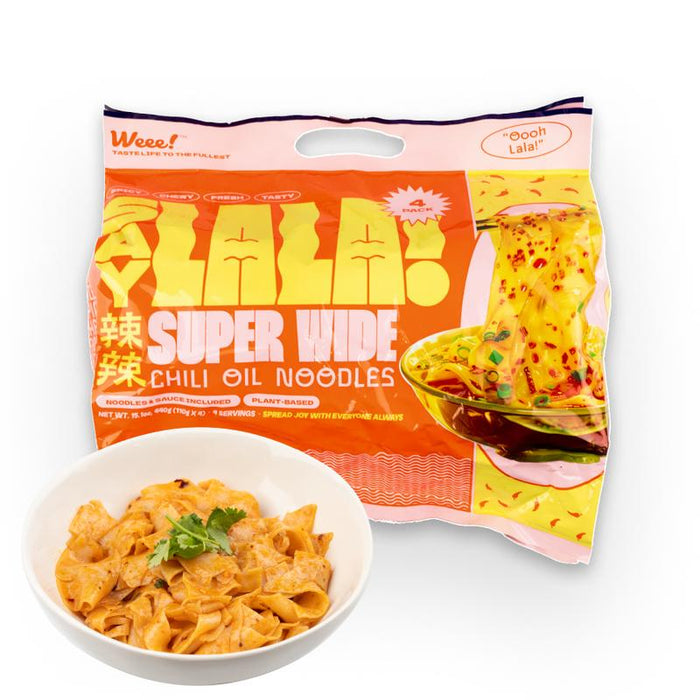 SAYLALA Super Wide Chili Oil Noodles | Instant Ramen - 440g