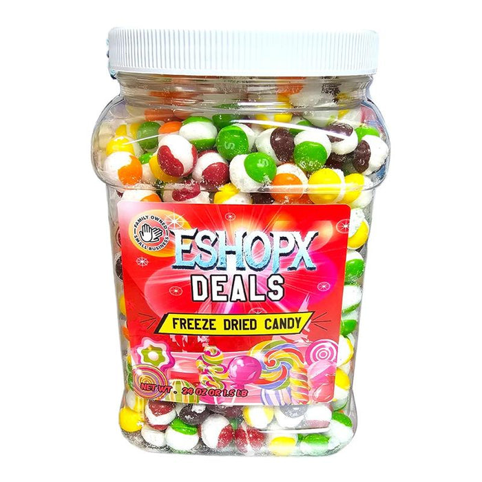 eShopX Crunchy Freeze Dried Rainbow Candy 1.5 lb ( 24 oz )
