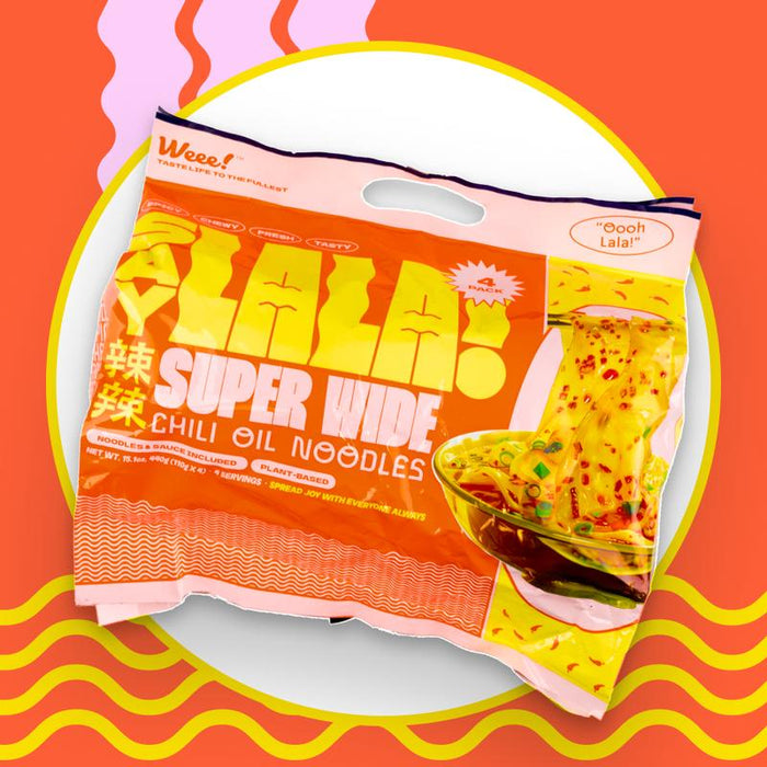 SAYLALA Super Wide Chili Oil Noodles | Instant Ramen - 440g