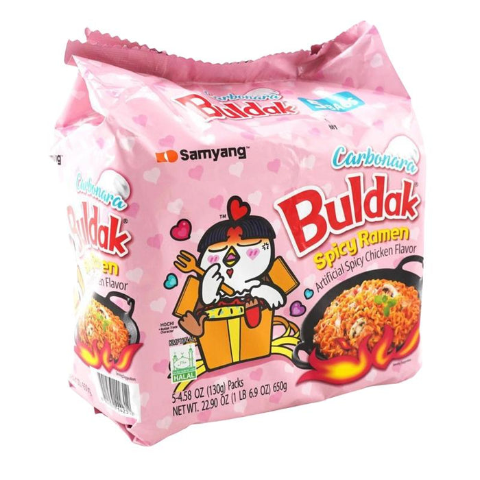 Samyang Buldak Ramen Carbonara Hot Chicken Flavor 1 bag 5pack Halal Instant Food