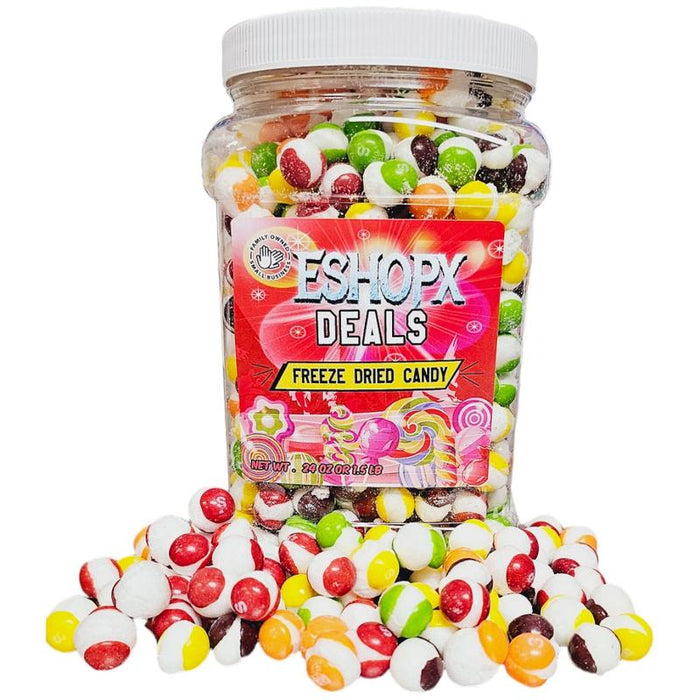eShopX Crunchy Freeze Dried Rainbow Candy 1.5 lb ( 24 oz )